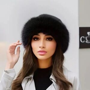 Elegant Black Fur Hat